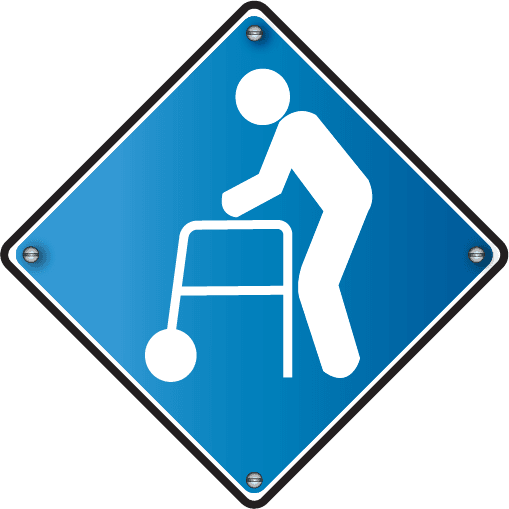 Handicapped parking sign