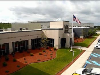 The headquarters of a major trucking company